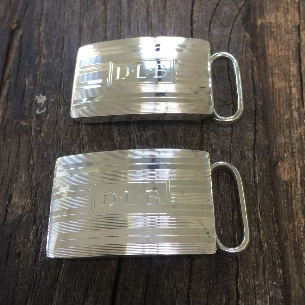 Tiffany & Co sterling silver belt buckle.